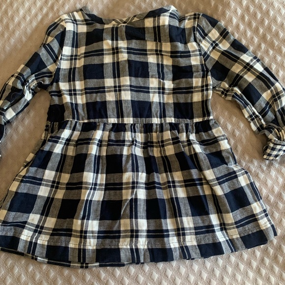 Joe fresh navy plaid shirt. New with tags - Picture 2 of 3